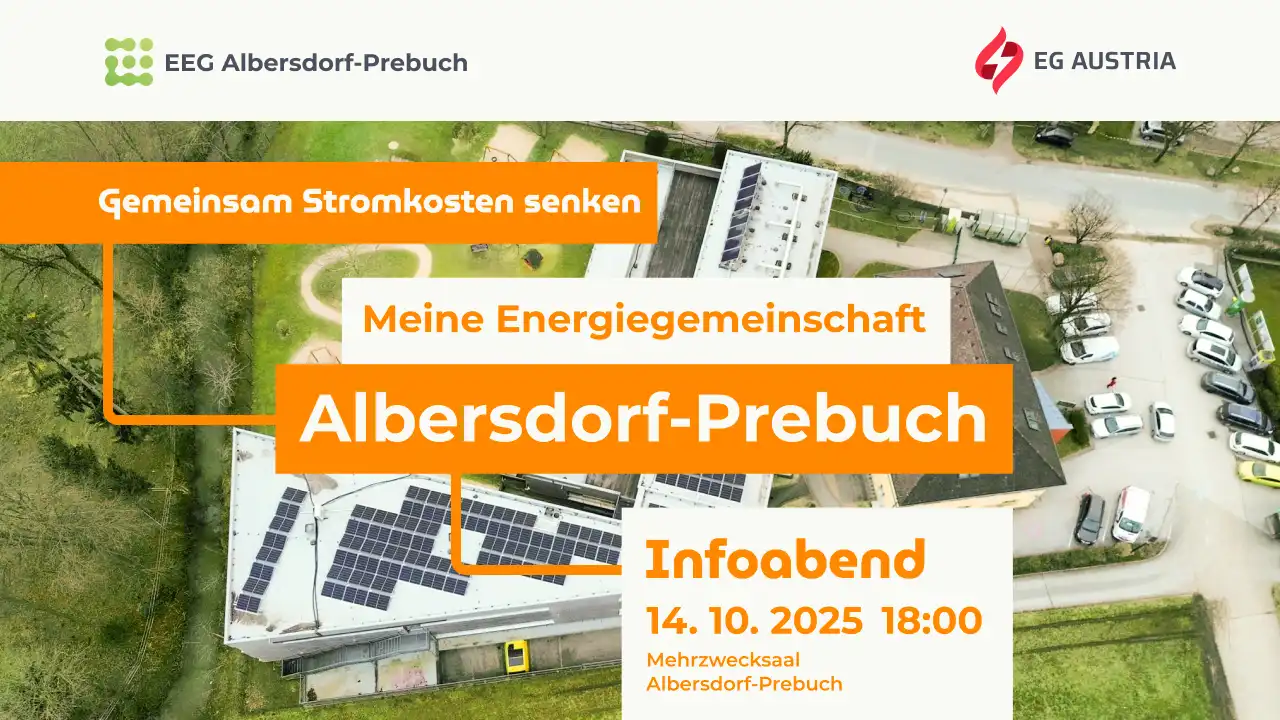 EEG Albersdorf-Prebuch, Ankündigung Informationsabend