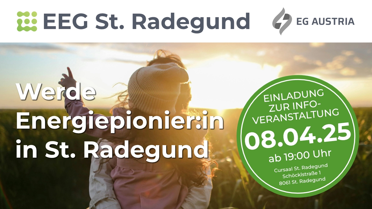 EEG St. Radegund, Ankündigung Informationsabend